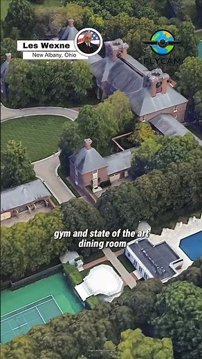 Les Wexne, Ohio's richest man, lives on a large estate in New Albany,has a net worth of ~$7.7billion
