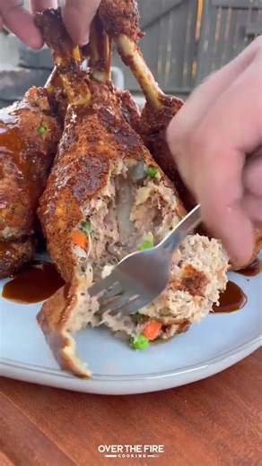 Loaded Turkey Dinner | Over The Fire Cooking by Derek Wolf