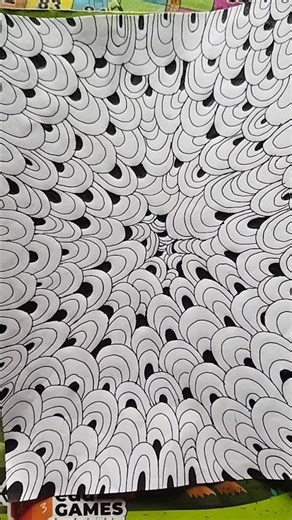 Third Time Doodle Art ✍️| Black & White Doodle #art #drawing #doodleart #doodle #viral #explorepage