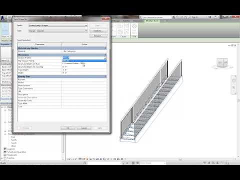 Revit - Changing Stair Stringers to Channels