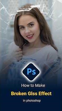 Can You Create a REALISTIC Broken Glass Effect in MINUTES Using Photoshop