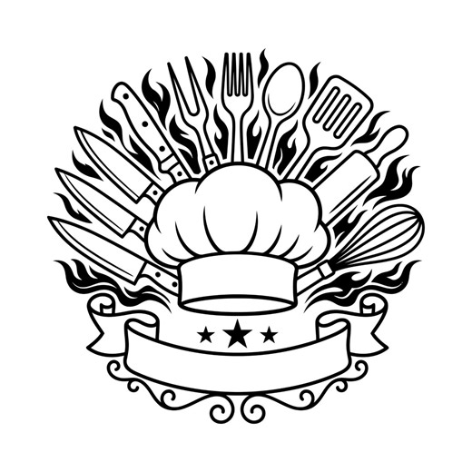 Chef Hat Svg, Cooking Design, Custom Logo, Culinary Tool, Cut File, Cricut Vector, Cut File, Instant Download Commercial Use - Etsy