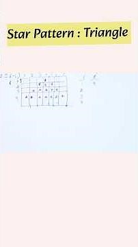 Star Pattern Triangle