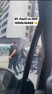 ST. pauli Hooligans vs HSV Hooligans in Hamburg in 2021. Both groups met eachother in the streets. Short contact. Police came in between both groups. Tonight the Hamburg Derby will be played. Send in by a follower 🫡 #STPHSV #stpauli #hsv #hooligans | Supporters life - Ultras