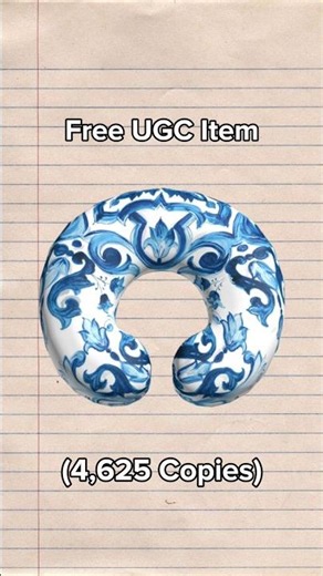 [Free UGC] How to get DG Light Blue Travel Pillow for FREE (ROBLOX)