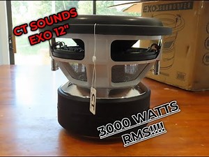 *ALL NEW* CT Sounds EXO 12" Suboofer (3000 Watts RMS) Unboxing And First Look