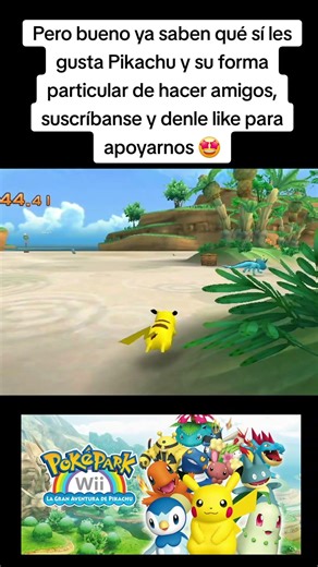 Pikachu befriended a Vaporeon in Pokepark Pikachu Adventure Wii. #pokemon