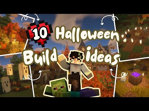 10 Easy Minecraft Halloween Build Ideas! 🎃 | Survival & Creative friendly :)
