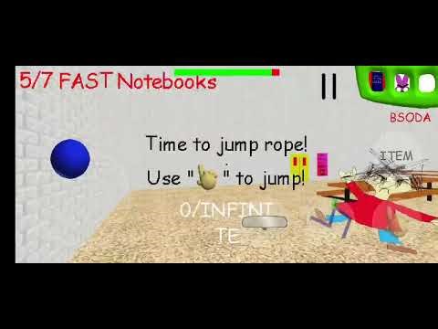 My first vidéo gameplay Baldi Super Fast