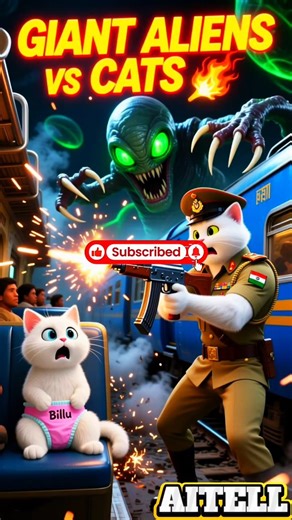 🚆 Billu & Pappu Alien Train Fight | Emotional Army Hero Story 💔