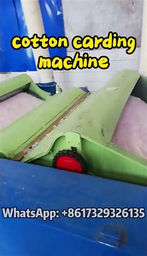 How a Cotton Carding Machine Works — Full Carding Process! #cotton #carding #recycle