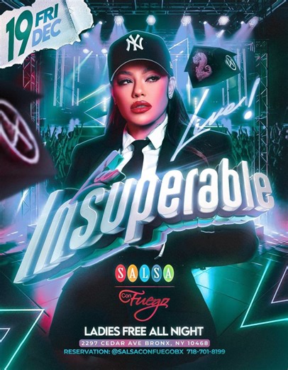 La Insuperable Live December 19th  Tickets | Boletos - Salsa Con Fuego, Bronx | 2025-12-19 - Tickeri.com