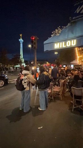 夜店人潮，車水馬龍的巴士底廣場，Good night Paris! | 法國生活日記