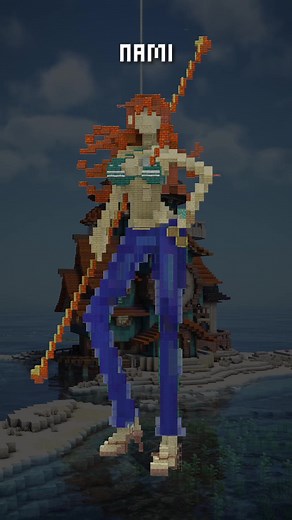 Part 13: Nami - Build based on character #minecraft #minecraftbuilds #fyp
