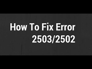 How to fix 2503 and 2502 error on node.js, msi file.(100% Working) | IT Problem and Solution