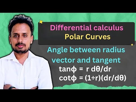 Angle between Radius Vector and Tangent (Derivation) | Polar Curves | Engineering Mathematics