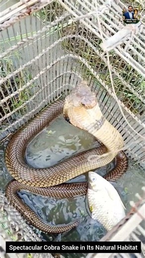 Spectacular Cobra Snake in Its Natural Habitat #snake #wildliferescue #cobra #wildlifeentertainment