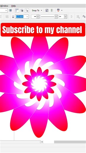 How to create digital flower || coreldraw main nnya trike se flower kaise banaye #shorts #coreldraw