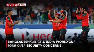 820K views · 44K reactions | Bangladesh Cancels India World Cup Tour Over Security Concerns | Asia One News #AsiaOne #asiaonenews #Englishnews #Bangladesh #India #WorldCup #Tour #Security | Asia One News | Facebook