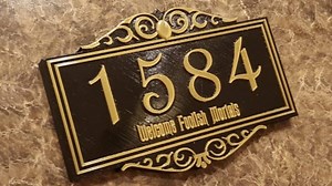 Haunted Mansion House Number Sign To Welcome All The Foolish Mortals To Your Home! | Chip and Company