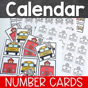 Back to School Calendar Numbers Pattern Activities | Pre-K, Kinder, Preschool