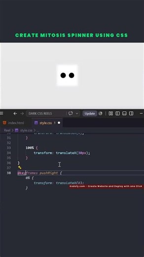 🔥 Create Mitosis Spinner using CSS #coding #programming #htmlcss #webdevelopment