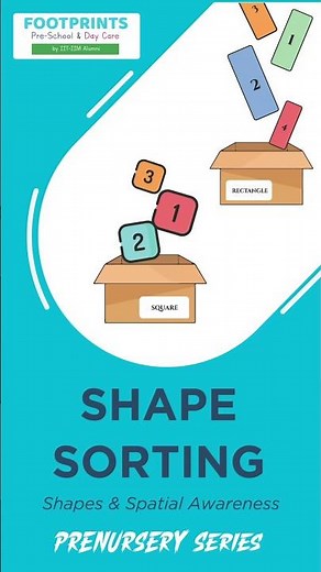 Learn shapes for kids with Shape Sorter Activity | Prenursery Series | Footprints Preschool
