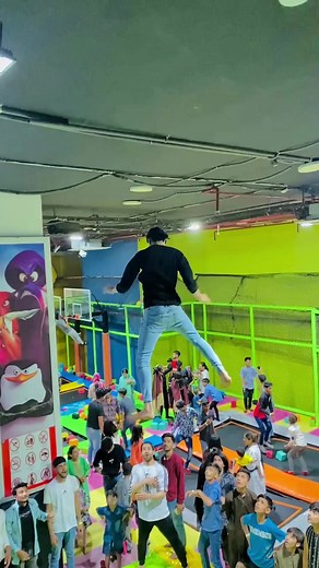 Jumping Joy: Fun at an Indoor Trampoline Park