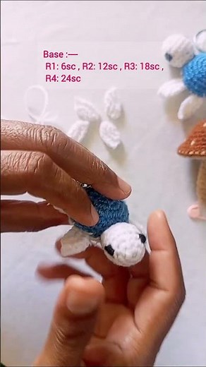 Crochet Turtle making Tutorial Video for Beginners #crochet #tutorial #shorts #viral#turtle#knitting