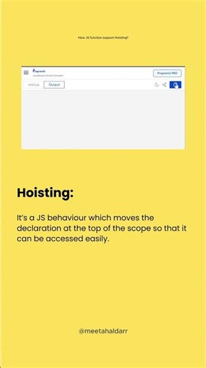 How function support Hoisting in JS? Ep-7 | #javascript #hoisting