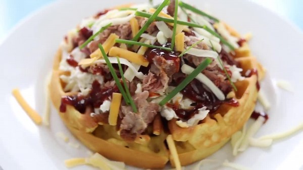 Cornmeal Waffles | At Home with Shay