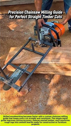 Precision Chainsaw Milling Guide for Perfect Straight Timber Cuts