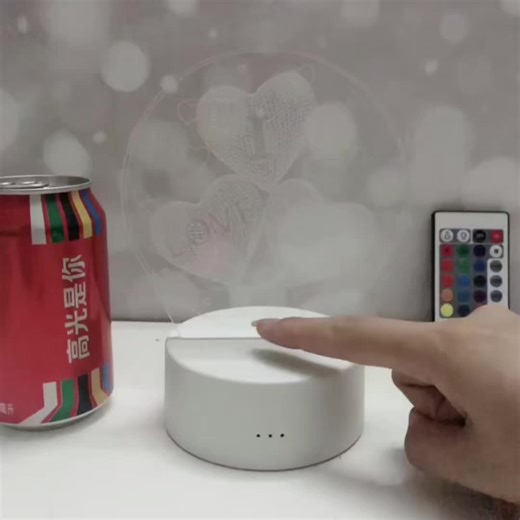 Turn light into art 3D Acrylic USB LED Night Light creates a stunning optical illusion that feels like a floating sculpture Soft warm glow for cozy nights Elegant 3D visual effect Perfect for bedrooms, nurseries & romantic spaces USB powered – easy and convenient More than a lamp… it’s a mood #TikTokHomeDecor #3DNightLight #LEDLamp #RomanticDecor #RoomAesthetic