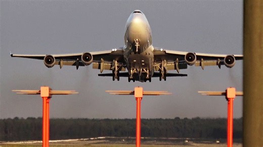 Watch the Moment a Cargo Giant Lifts Off From RAF Mildenhall