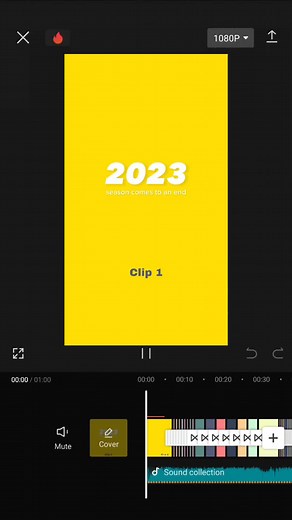 2023 Season End: Yellow CapCut Recap Template