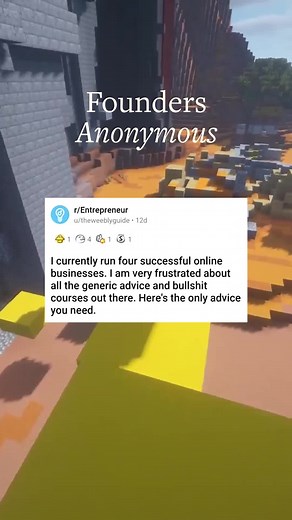 Here's the only advice you need! 😄 #founder #reddit #redditstories #foundersanonymous #entrepreneur #startup #tech