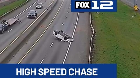 ‘Over 100 mph’: Car overturns in Southwest Washington high-speed chase | Haystack News