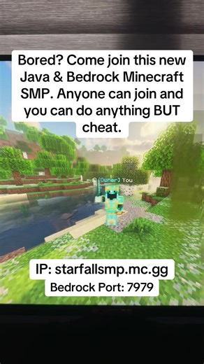 Minecraft SMP to join. We appreciate everyone who joins :) #minecraft #fyp #smp #starfallsmp