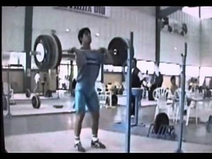 Pyrros Dimas: Power Clean Slow Motion Demo