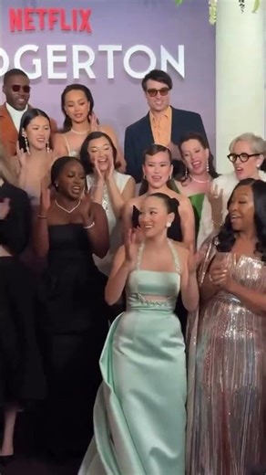 #Bridgerton cast and crew singing ‘Happy Birthday’ for #Yerin #bridgertonseason4