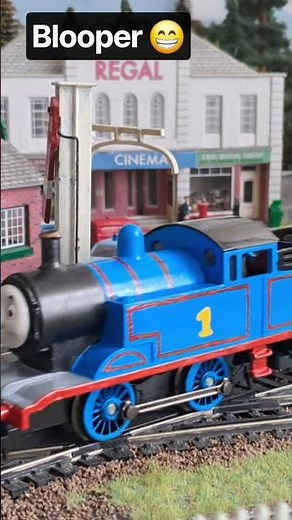 Giving up easily 😏 blooper Thomas and Friends train