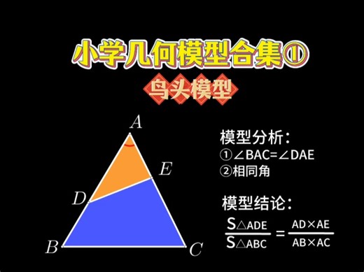 小学几何模型合集①——鸟头模型！