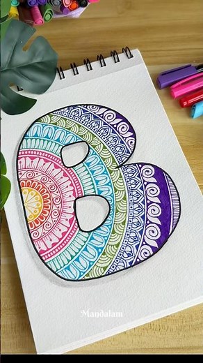 Draw an easy and simple mandala with me 🌈⛅️✨ #art #shortsvideo #pastel #colors #mandala #drawing