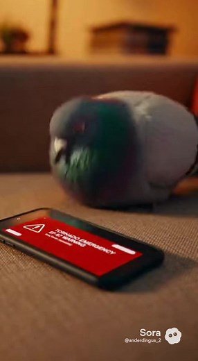EF67 Tornado: Pigeon's Dramatic Escape