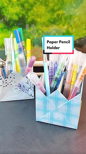 The origami tutorial of the pen holder storage box is very practical and beautiful on the desktop. #origami #origamitiktok #origamicamp #origamipencilholder #origamipencilbox #origamipencilcase #paperpen #paperpencilbox #paperpencilcase #paperpencil #paperpenbox #pencilholder #pencilholderidea #penholder #penholderdiy💖😍