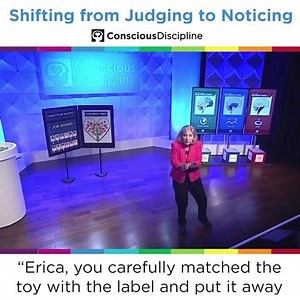 94K views · 533 reactions | Encouragement helps us accept children for who they are. When we judge children, we project who we think they should be by labeling students and behavior. Instead, replace judging with noticing. Noticing reflects the child’s actions back to them without judgment. See if you can feel the difference between these examples and share your own example of noticing below. As always, we wish you well! #iHeartCD | Conscious Discipline® | Facebook