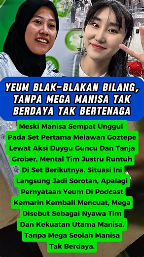 Yeum Blak-blakan Bilang Manisa Tanpa Mega seperti tak bertenaga #megawatihangestri #manisabbsk