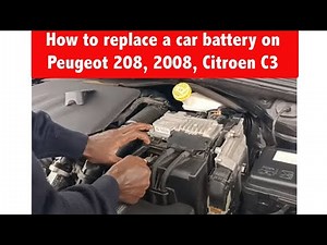How to replace the battery of the Peugeot 2008