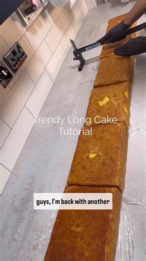 Share & Save for later 🥰Here’s the math!👇🏽 -If Using the generic sponge recipe that calls for equal ingredient weight; - 600g of ingredients (flour, eggs,sugar, sf flour) x3 (Each batch is split between two tins) or using your own recipe, total of 2400g batter approximately-split between 2 of the cake tins -so you end up with 6 sponges and if you tort each sponge, in half, and 12 layers eventually. -10 inch x 6 inch cake tin is used so total length becomes 30 inches approximately (remember to