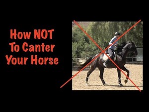 How NOT to canter your horse!!!